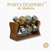 Porta Tempero de Madeira™ - Sem Medidas