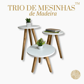 Trio de Mesinhas + Brinde Exclusivo - Sem Medidas